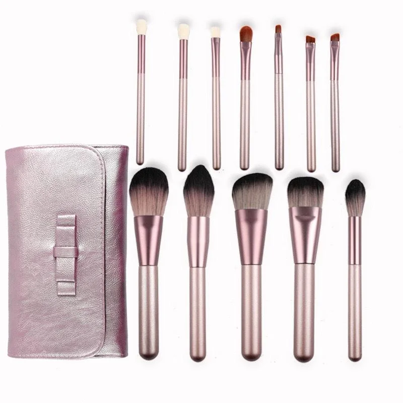 Wholesale High Quality 12PCS Makeup Brushes Set Professional Mini Cosmetic Cleaner Make up Brush Set for Graceful Women