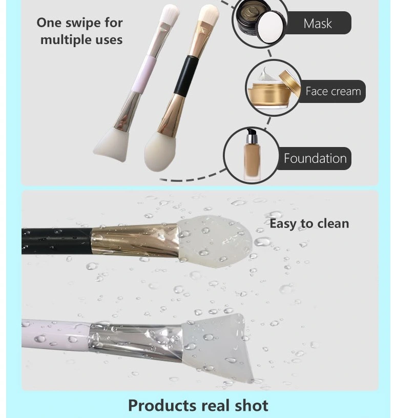 Mini Face Mask Brush Dual Sided for Makeup Foundation Health Care