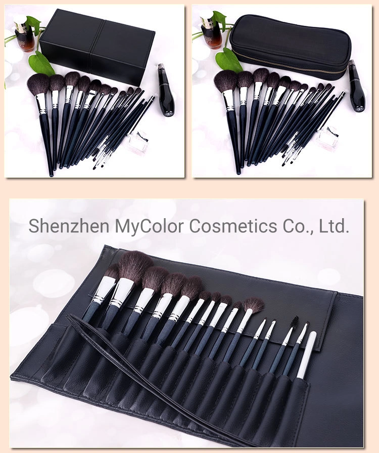 Professional Makeup Artist Brushes Best Quality Goat Hair Essential Cosmetic Brush Set