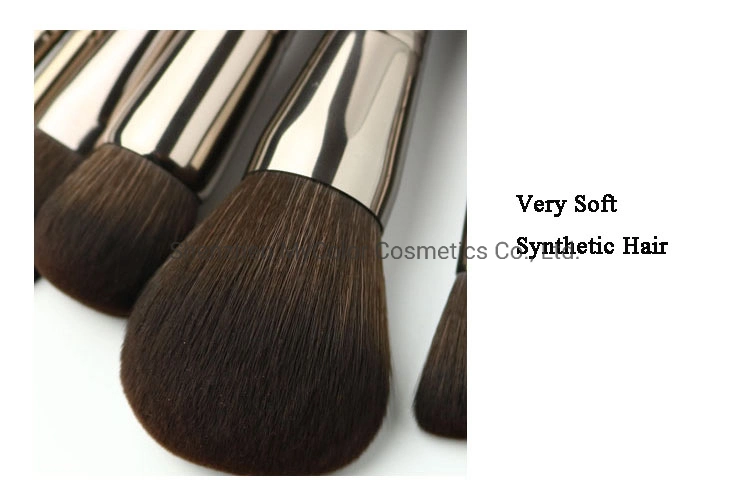 High Quality Smoke Gray Makeup Brush Set Cruelty Free Powder Foundation Cosmetics Brush Tools