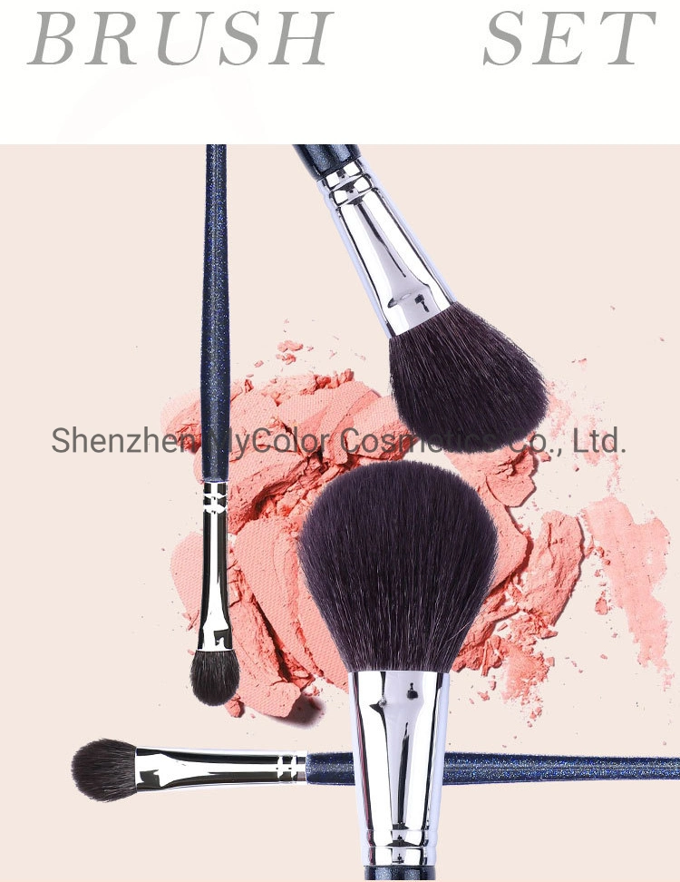 Professional Makeup Artist Brushes Best Quality Goat Hair Essential Cosmetic Brush Set