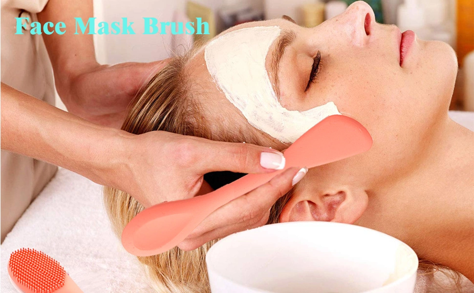 Silicone Brushes Double-Ended Silicone Face Mask Brush Facial Cleansing Brush