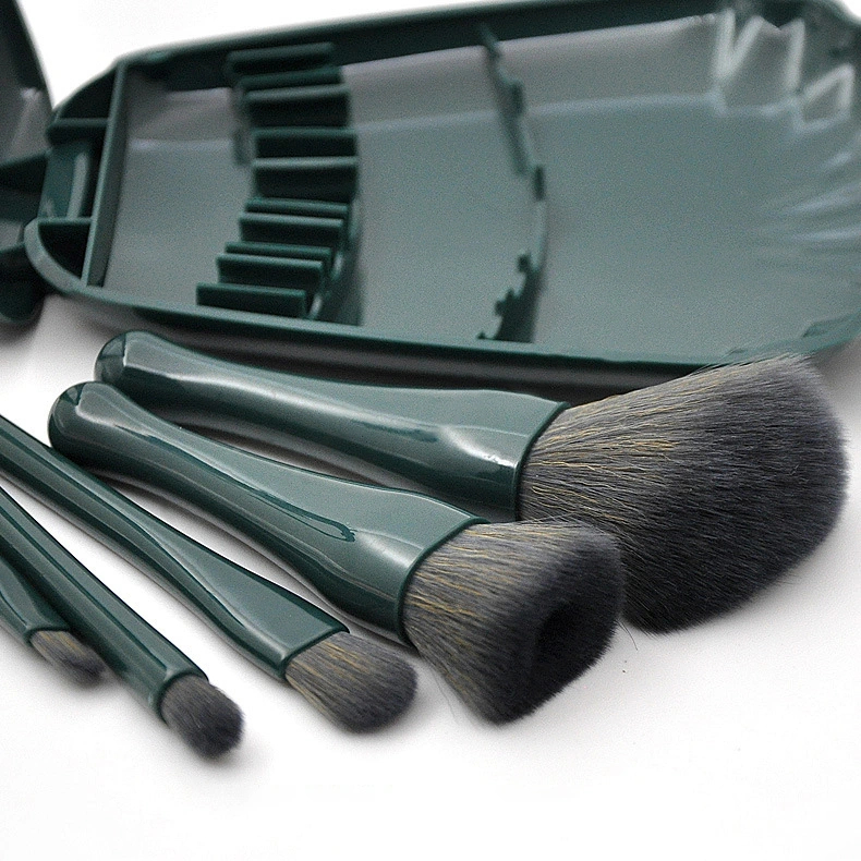 Wholesale Custom Logo Portable Makeup Brushes Soft Hair Eyeshadow Powder Makeup Brush Set with Mirror