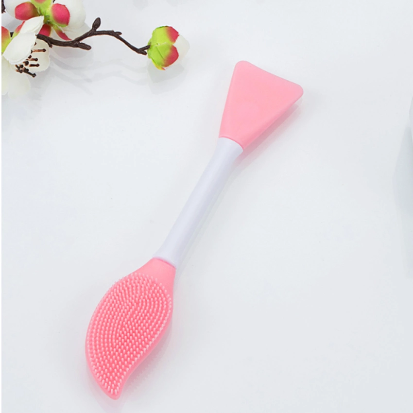 Double Head Silicone Face Wash Brush Makeup Silicone Bath Applicator Skin Care Blackhead Cleaning Brush