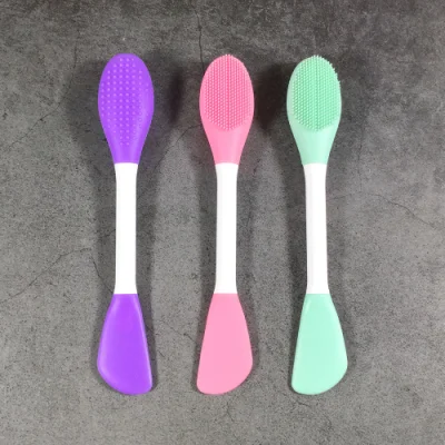 Double Head Silicone Facial Mask Brush Makeup Brush