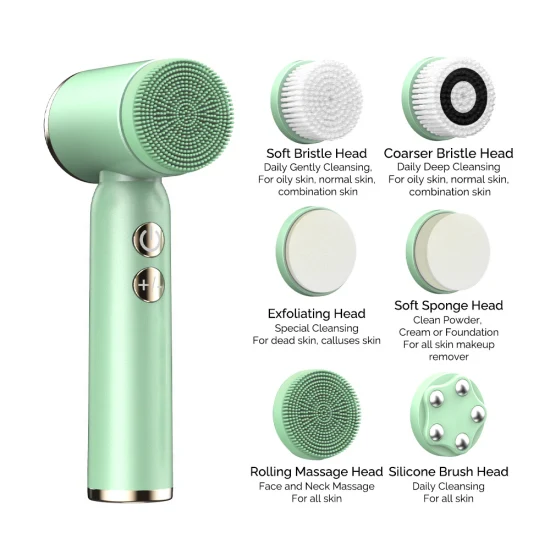 Skin Deep Cleaning Device Rechargeable Waterproof Vibration Silicone Face Wash Brush