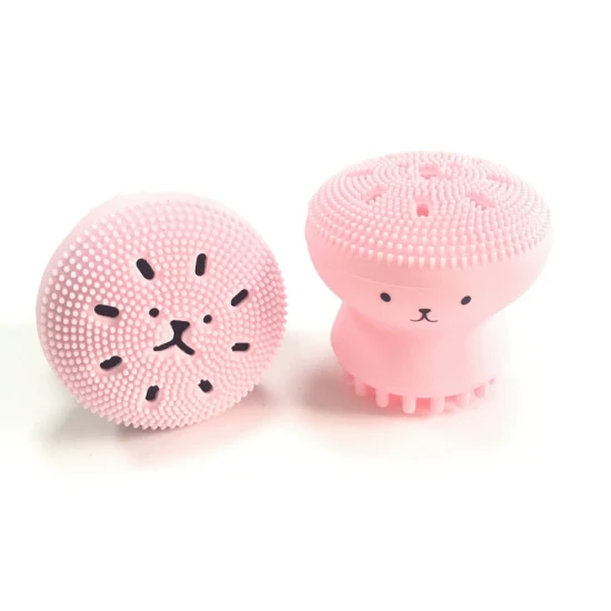 Face Brush Cleaning Washing Silicon Cleaner Scrub Cleanser Exfoliator and Massager Octopus Silicone Facial Cleansing Brush