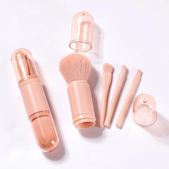 Retractable 4 in 1 Makeup Brushes Set