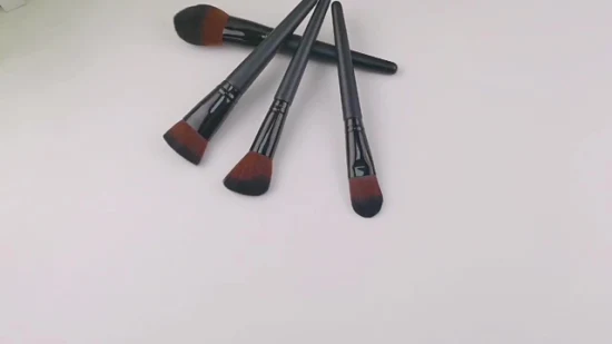 High Quality Wholesale OEM Private Label Luxury Black Full Cosmetics Makeup Brushes Set