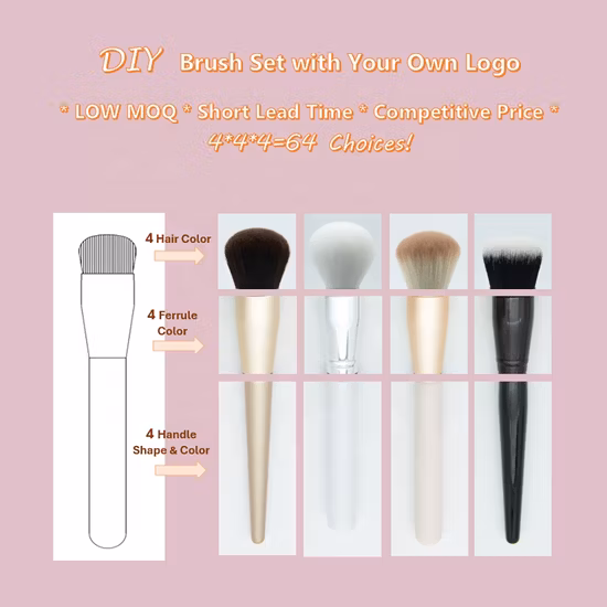 Makeup Brush-Yellow Series 12PCS Synthetic Hair -Face&Eye Cosmetic Pen Artificial Hair Make up Brush Set